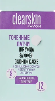 Патчі для очищення шкіри від плям - Avon Clearskin Blemish Clearing Patches 12шт (854492-21058)