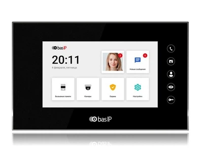 IP видеодомофон BAS-IP AQ-07LL black