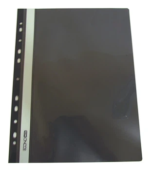 Скоросшиватель А4 с перфорацией чорный глянец Economix E31510-01