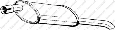 Глушитель Bosal задний Opel ASTRA F 91-96 (BO0297) (185-009)