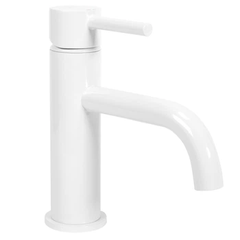 Змішувач для умивальника Rea Lungo низький white REA-B4401