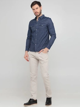 Джинсові демісезонні звужені штани Zara 310717-61 S (29729S) Сірий