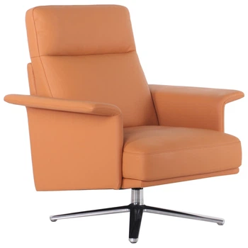 Крісло м'яке Lorenzo XL AMF Orange (з високою спинкою/дерево/метал/комбінована шкіра) (547000)