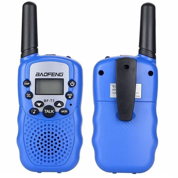 Рация Baofeng BF-T3 Синий 2 Вт комплект из 2 штук на 22 канала + фонарик