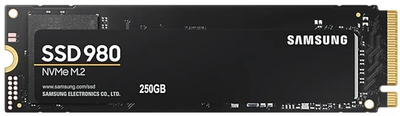 Накопичувач SSD 250GB Samsung 980 M.2 PCIe 3.0 x4 NVMe V-NAND MLC (MZ-V8V250BW)