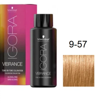 Фарба для волосся Schwarzkopf igora Vibrance безаміачна 9-57 золотистий Блондин мідний екстра 60 мл