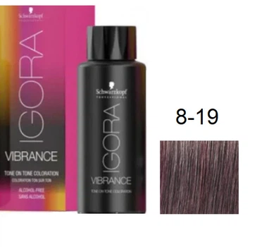 Краска для волос Schwarzkopf igora Vibrance безаммиачная 8-19 Светлый русый Сандре фиолетовый 60 мл