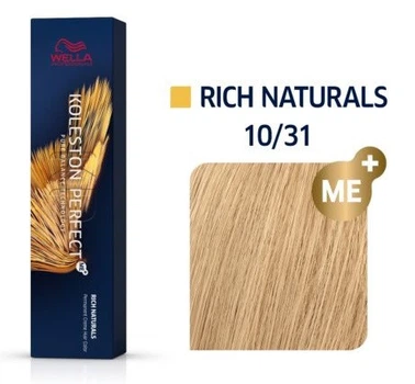 Краска для волос Wella Koleston ME+ 10/31 Яркий блондин золотисто-пепельный 60 мл