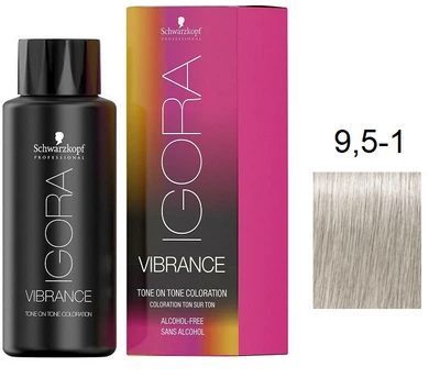 Краска для волос Schwarzkopf igora Vibrance безаммиачная 9,5-1 Платиновый блондин Сандре 60 мл