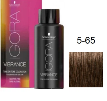 Фарба для волосся Schwarzkopf igora Vibrance безаміачна 5-65 Світло-коричневий шоколадно-золотистий 60 мл