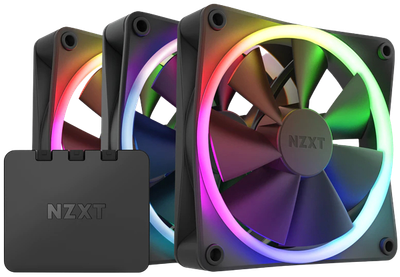 Набір вентиляторів NZXT RGB Fans - Triple F120RGB - 120 мм Black (RF-R12TF-B1)