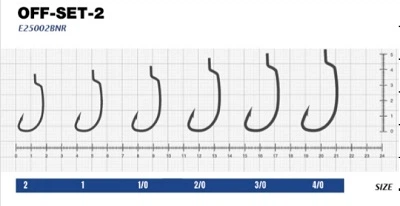 Крючок eXciter model Off-Set - 2 № 1 (6 hooks)