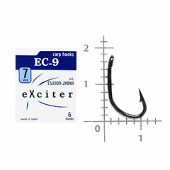 Крючок eXciter model EC - 9 № 7 (6 hooks)