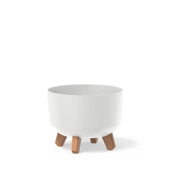 Горщик для квітів GRACIA STANDART на ніжках 30см Білий ( DGRL300-S443)