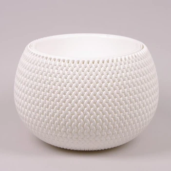 Горшек круглый Splofy Bowl с вкладышем, 290мм Белый (DKSP290-S449)