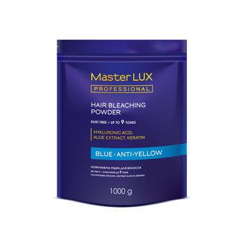 Пудра осветляющая Master LUX Professional Hair Bleaching Powder Blue Anti Yellow 1000