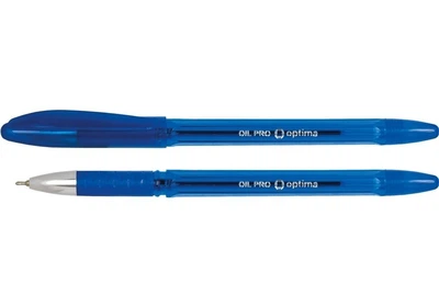 Набор ручек масляных Optima OIL PRO 12 шт , Синяя 0.5 мм (O15616-02)