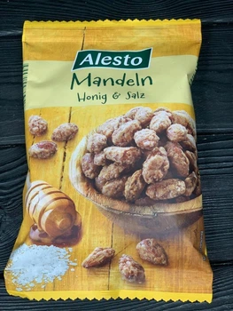 Горіхи мигдаль Alesto з медом та сіллю 150г