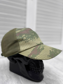Тактическая военная летняя кепка Камуфляж "Пиксель" с сеткой