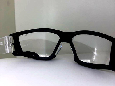 Тактичні окуляри прозорі з обтюратором