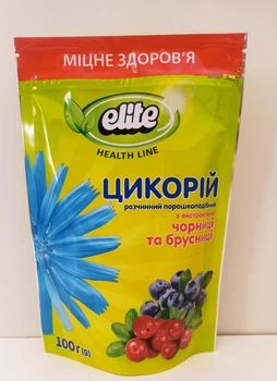 Растворимый напиток Цикорий Elite Элит с черникой и брусникой 100г