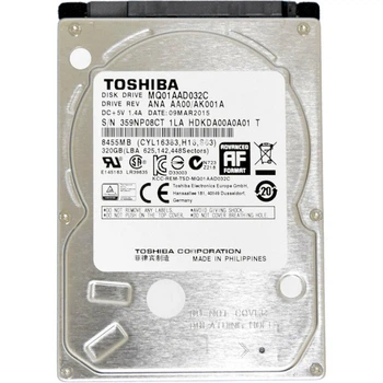 Накопитель HDD 2.5" SATA 320GB Toshiba 8MB 4200rpm (MQ01AAD032C)