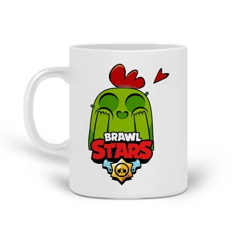 Кружка Бравл Старс Спайк (Brawl Stars Spike) (20259-1010) Керамика Белый