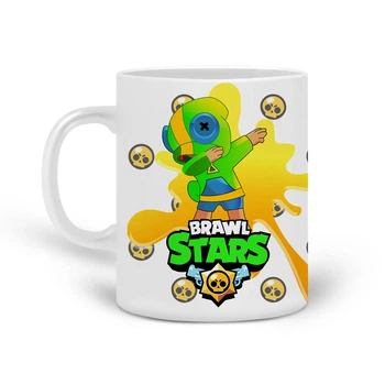 Кружка Бравл Старс (Brawl Stars) (20259-1705) Кераміка Білий