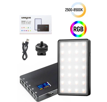 Накамерный LED осветитель VILTROX Weeylife RB08P 3000 mAh Черный