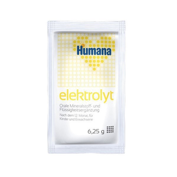 Регидратационная смесь Humana Elektrolyt mit Banane Банан, от 1 года, 6.25 г