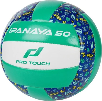 М'яч для пляжного волейболу Pro Touch Ipanaya 50 80975477 Уні 5 Синьо-салатовий (7624769832158)