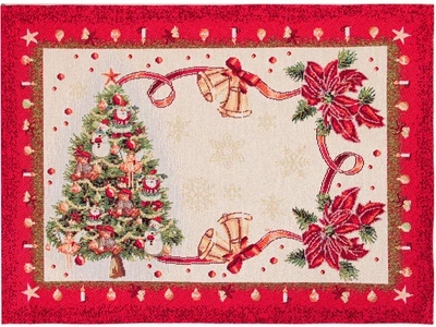 Салфетка гобеленовая Lefard Home Textile новогодняя с люрексом Navidad 35х50 см (8407007161208)