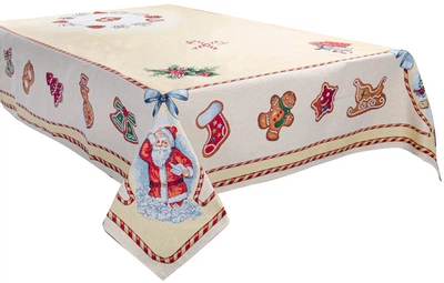 Скатерть гобеленовая Lefard Home Textile новогодняя Bisquit 140х180 см (8407007321909)