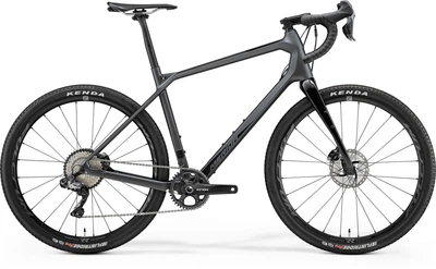 Велосипед гравійний MERIDA, SILEX+ 8000E, MATT ANTHRACITE(GLOSSY BLACK), 2021