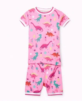 Піжама з коротким рукавом Hatley Darling Dinos 6A рожевий 116см (S19PDK217O)