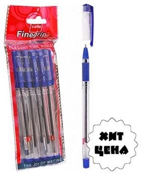 Ручка масляная синяя Cello Finegrip А 388 blue (50666)