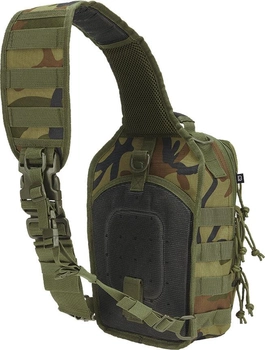 Тактическая сумка-рюкзак Brandit-Wea US Cooper Sling Medium (8036-10-OS) Woodland (4051773082461)
