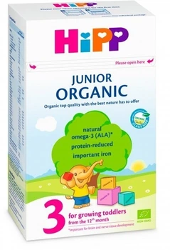 Суха молочна суміш НIPP ORGANIC 3, 500г / 9331