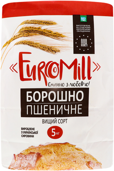 Борошно пшеничне EuroMill в/с 5 кг (4820213980144)