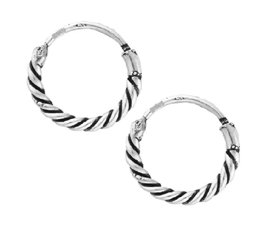 Серебряные серьги Silvex925 С5/327, с застежкой "Конго"
