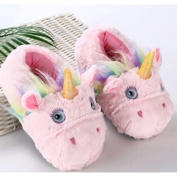Домашні капці єдинороги рожеві для кігурумі із задником Kigurumi kcr0130 36-39