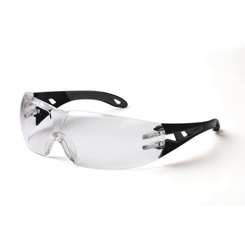 Захисні тактичні окуляри прозорі Uvex Pheos, Black/grey оправа (126760)