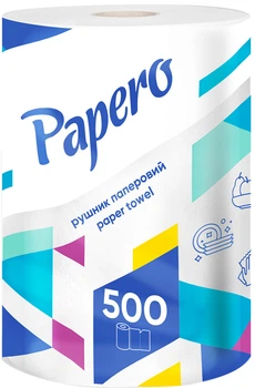 Рушники целюлозні Papero Джамбо 2 шари 500 аркушів 1 рулон (4820032450316)