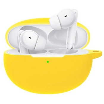 Силиконовый чехол Deexe Silicone Case (FH) для OPPO Enco Free 2 - Yellow