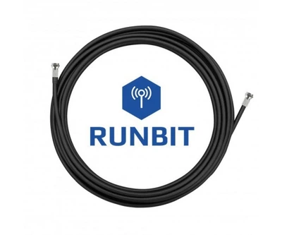 Коаксиальный кабель RunBit 3D-FB для 3G 4G антенн с низким затуханием сигнала ( премиум аналог RG58), 20м