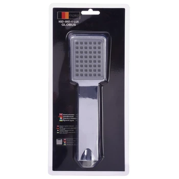 Душевая ручная лейка Globus Lux NSD-0007-1-LUX Blister, хром, квадратная