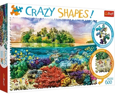 Пазлі Trefl Crazy Shapes Тропічний острів 600 елементів (11113)