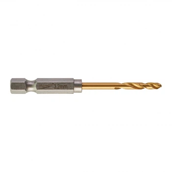 Сверло по металлу Milwaukee RedHEX HSS-G TiN, Ø3,2 мм, 2 шт (48894706)