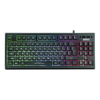 Клавіатура Marvo K607 3 кольори-LED USB (K607)