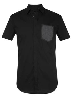 Рубашка slim на короткий рукав Antony Morato L AM001907